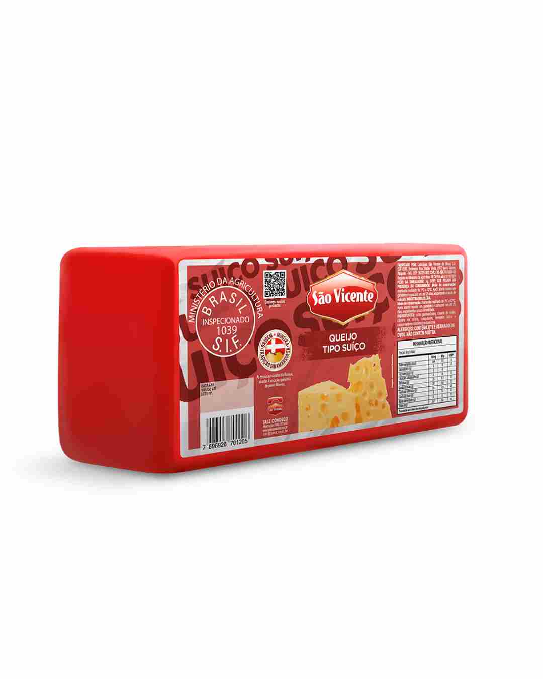 Queijo Suiço Pç p/Fatiar São Vicente